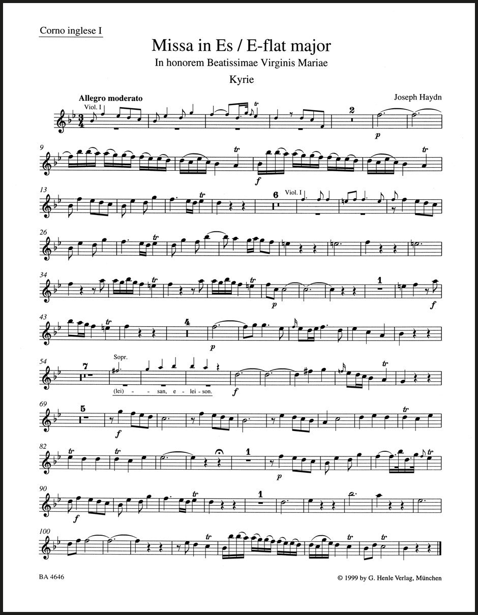 Haydn: Missa in honorem BVM in E-flat Major, Hob. XXII:4