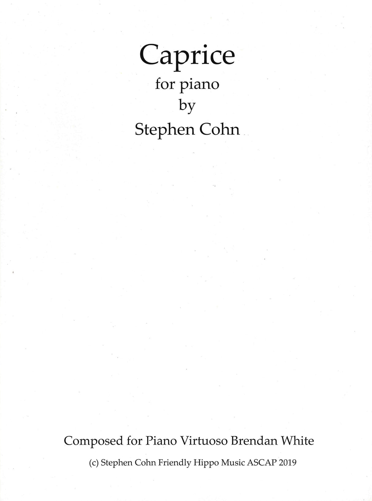 Cohn: Caprice