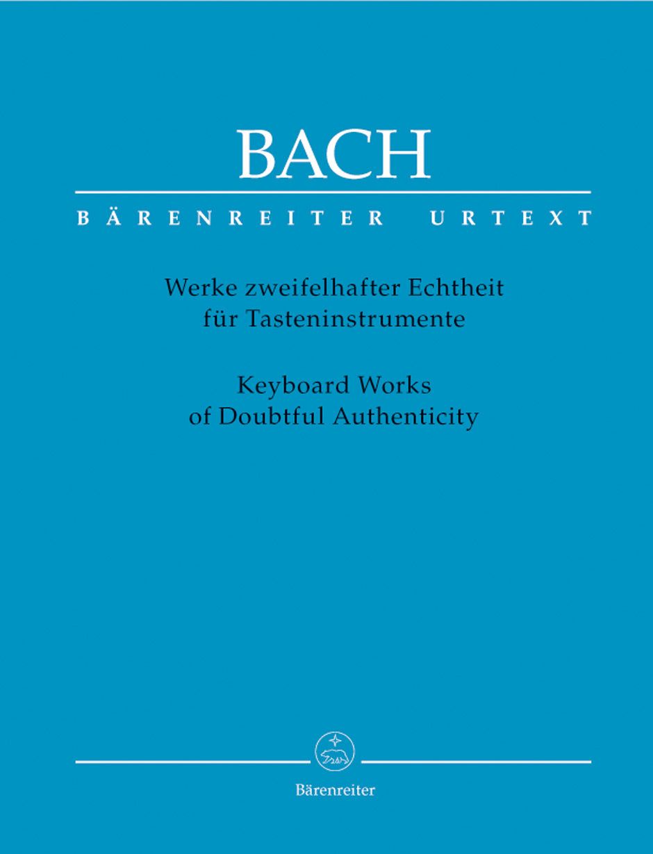 Bach: Keyboard Works of Doubtful Authenticity – Ficks Music