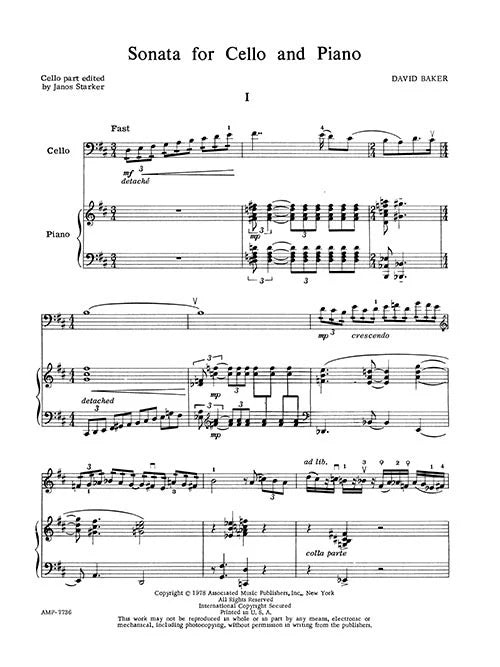 Baker: Cello Sonata