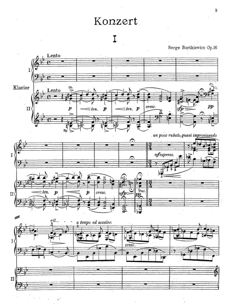 Bortkiewicz: Piano Concerto in B-flat, Op. 16