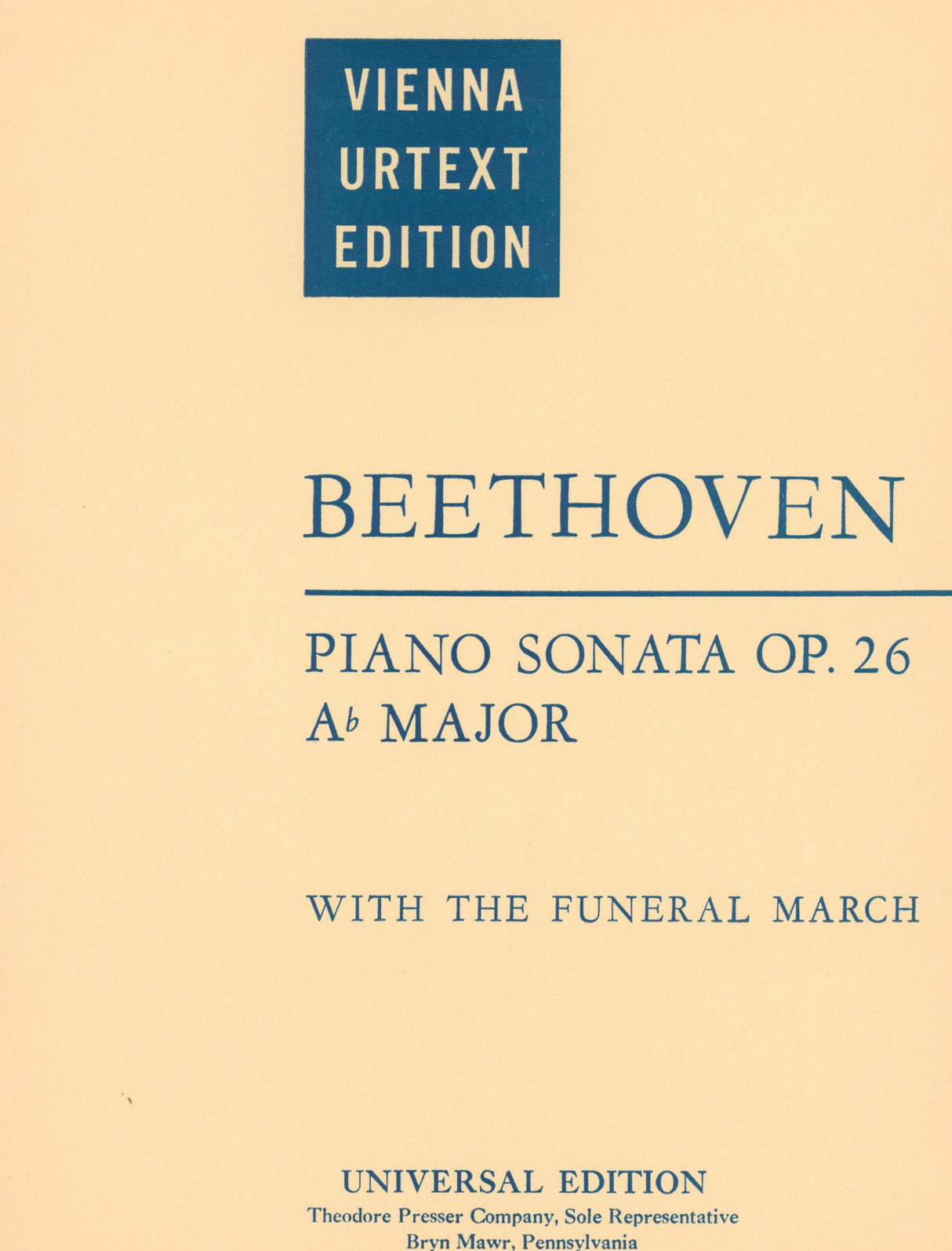 Beethoven: Piano Sonata No. 12 in A-flat Major, Op. 26