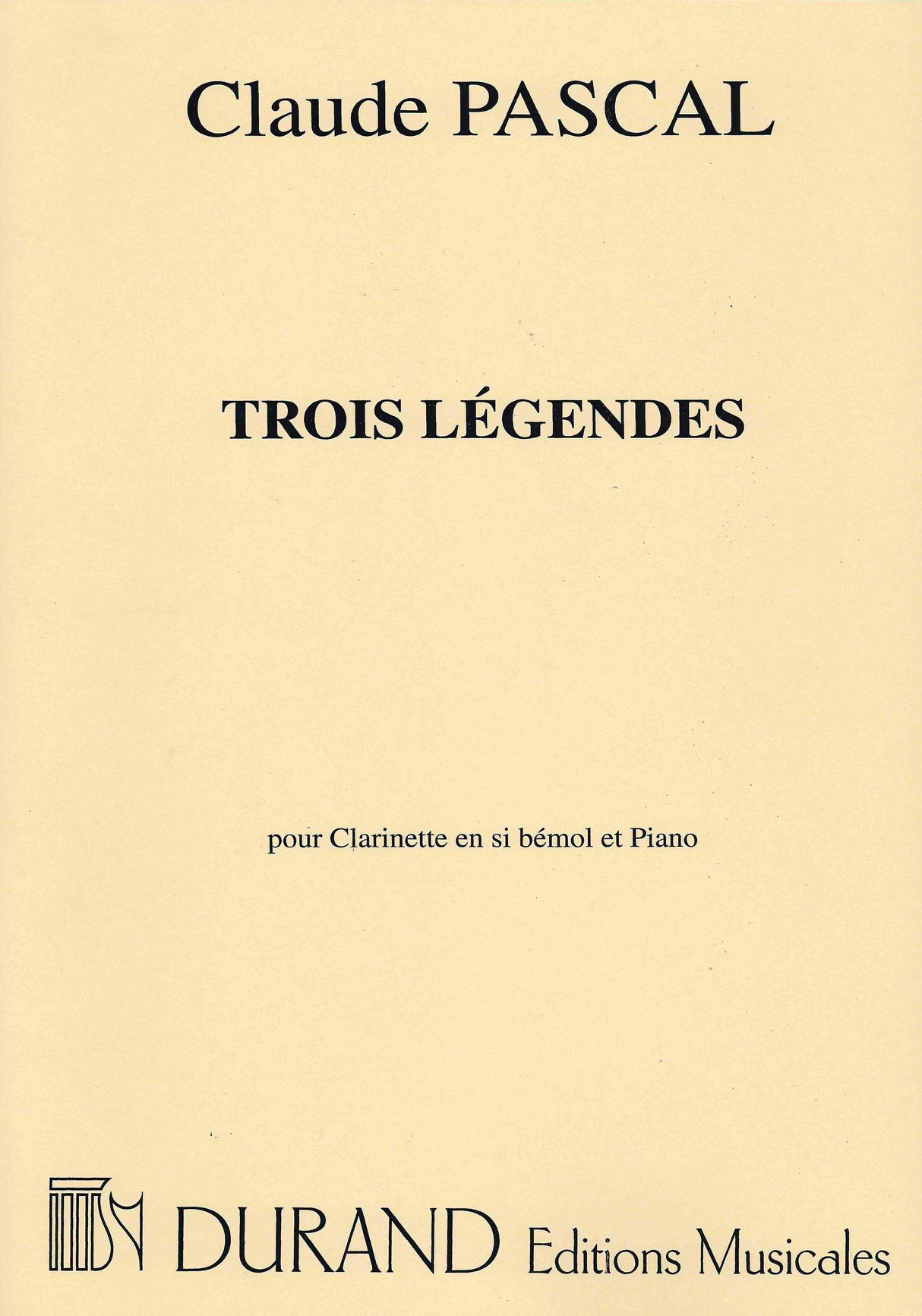 Pascal: Trois Légendes