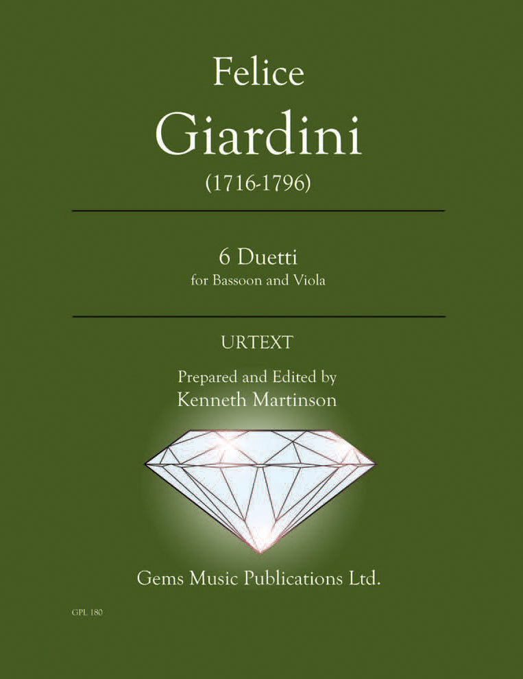 Giardini: 6 Duets for Viola & Bassoon