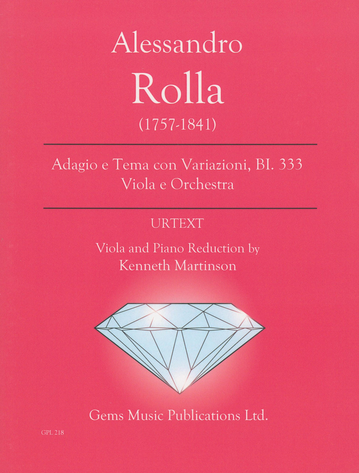 Rolla: Adagio e Tema con Variazioni, BI 333