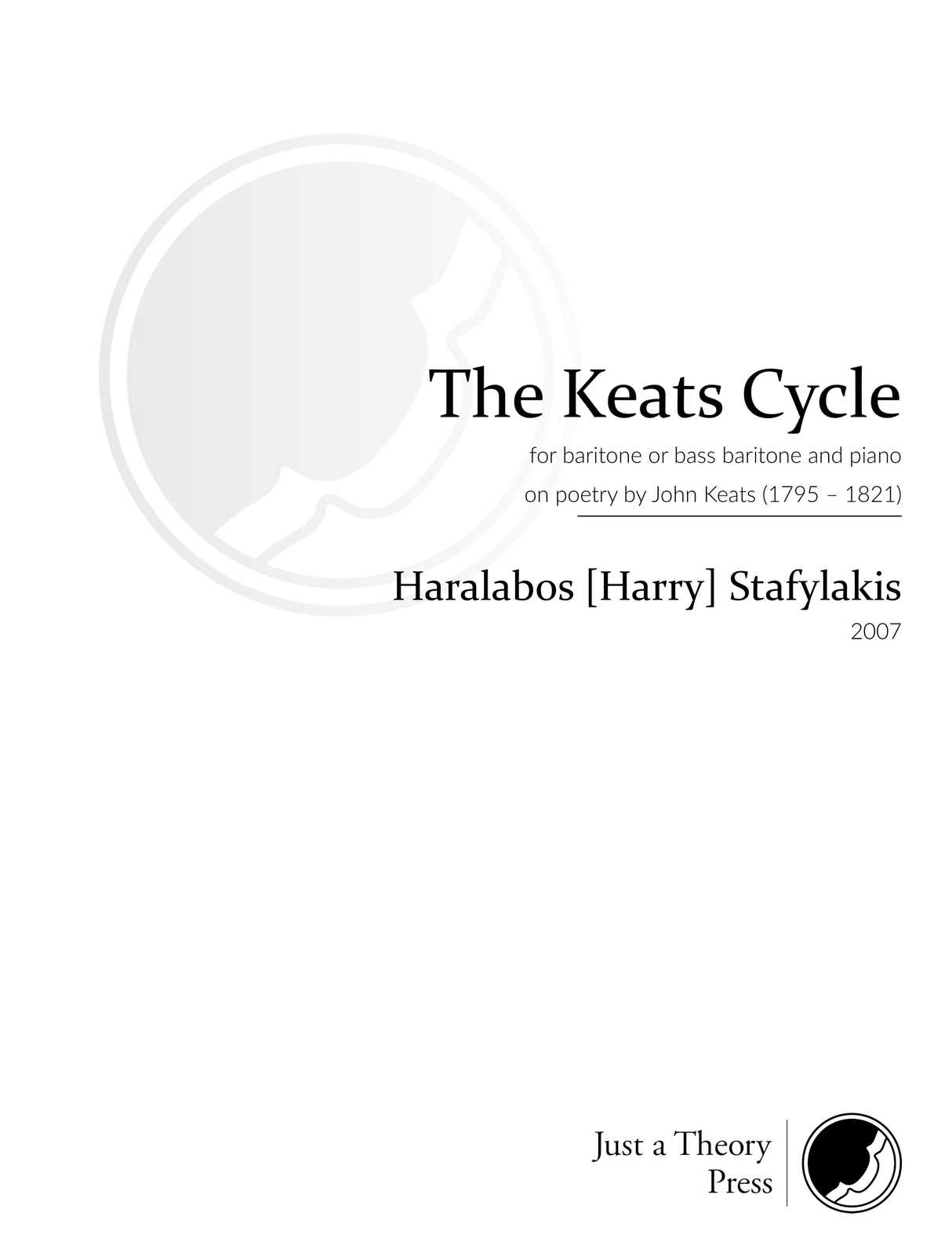 Stafylakis: The Keats Cycle