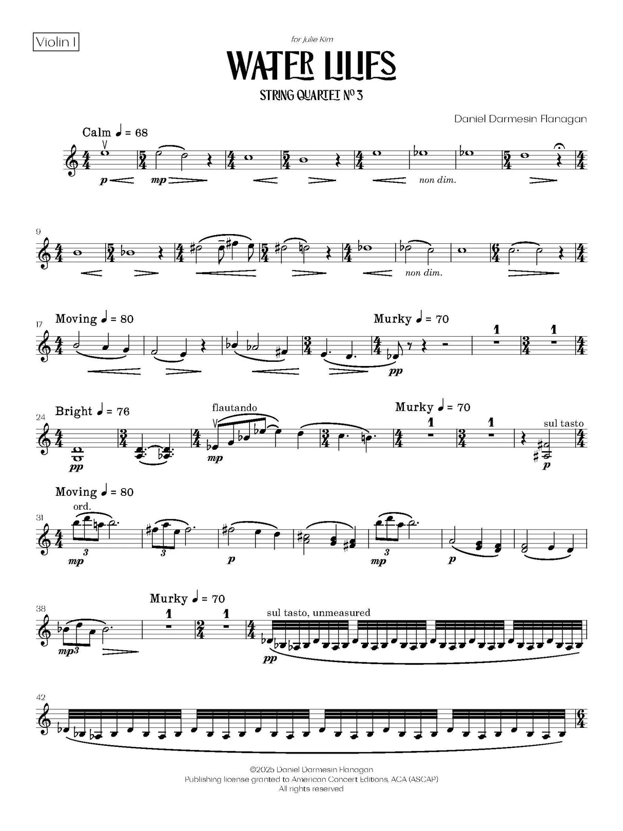 D. Flanagan: Water Lilies