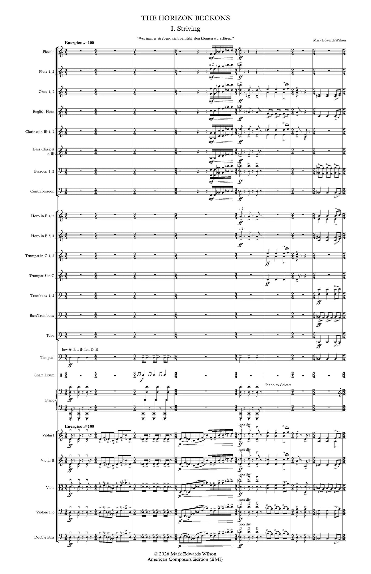 Wilson: The Horizon Beckons