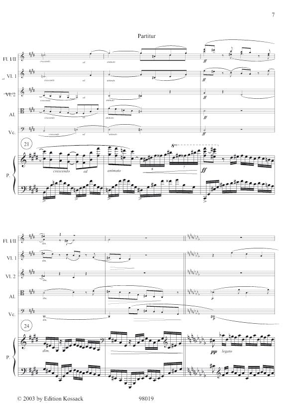 Bonis: Septet for 2 Flutes, Piano and String Quartet