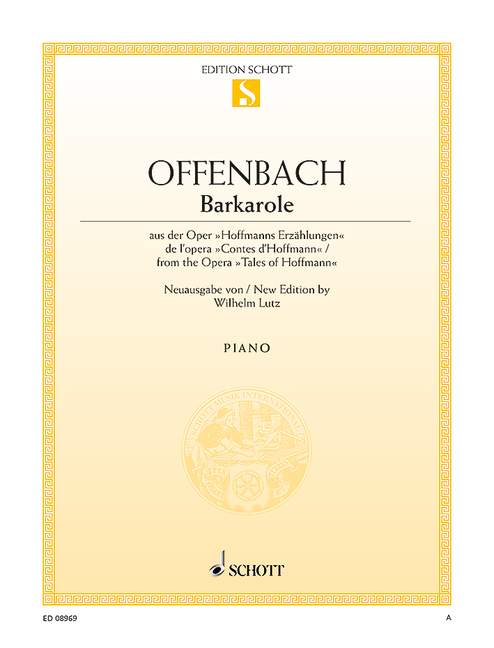 Offenbach: Barcarolle from "Tales of Hoffmann" (arr. for piano)