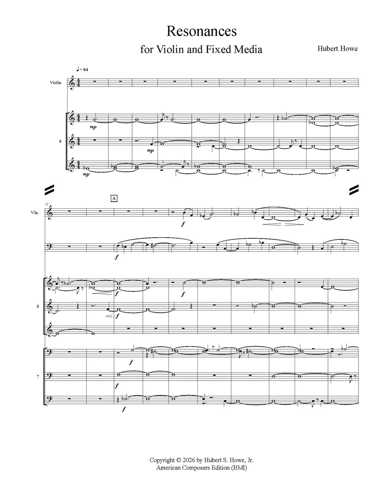 Howe: Resonances