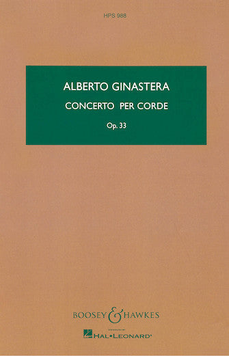 Ginastera: Concerto per Corde, Op. 33