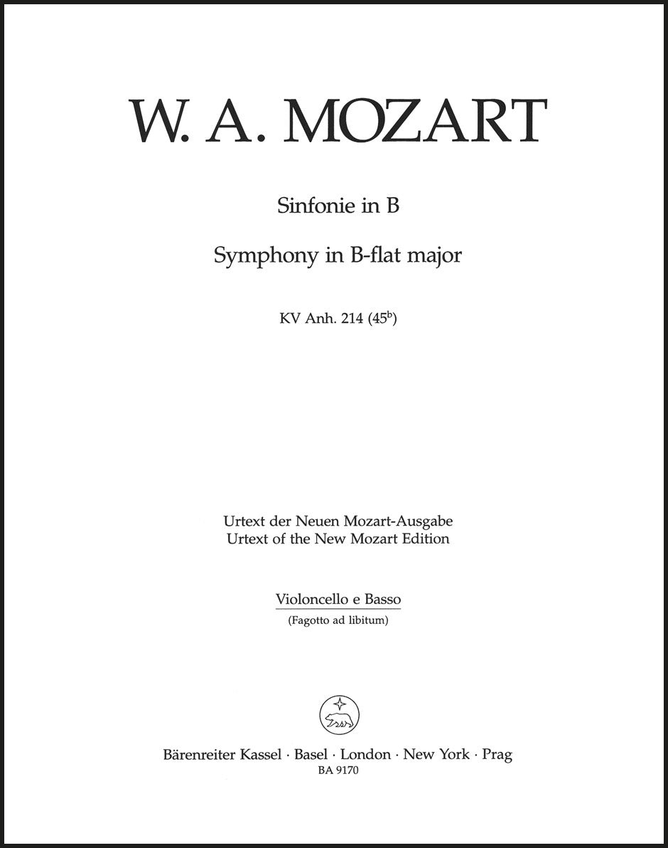Mozart: Symphony in B-flat Major, K. Anh. 214 (45b)