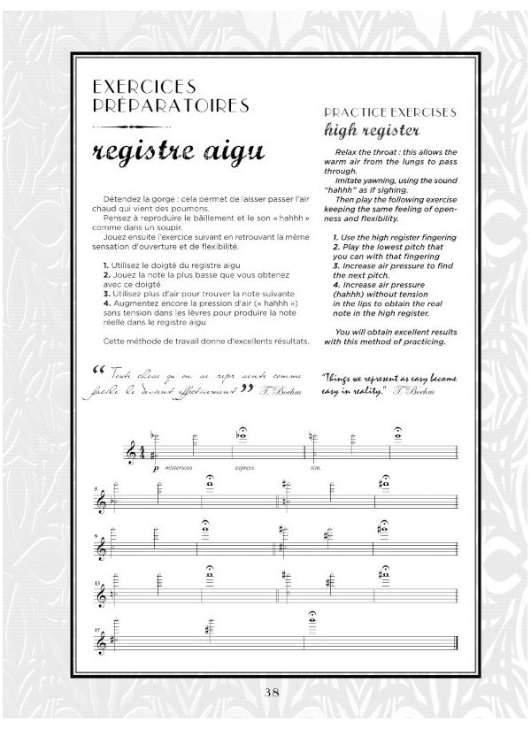 Boehm: 12 Exercises for Flute