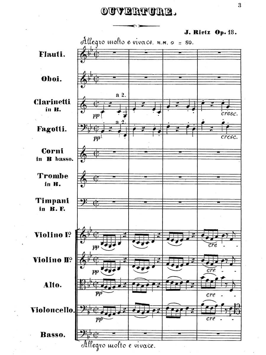 Rietz: Lustspiel Overture in B-flat Major, Op. 18