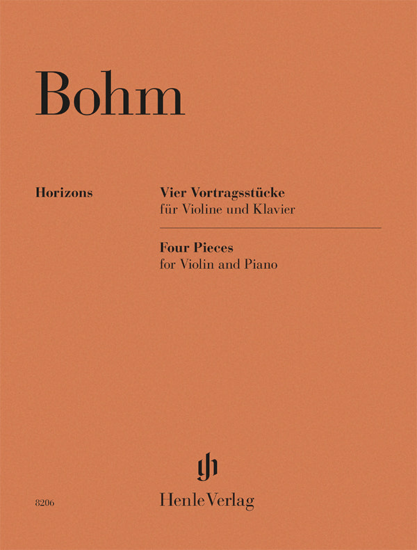 C. Bohm: 4 Pieces for Violin & Piano