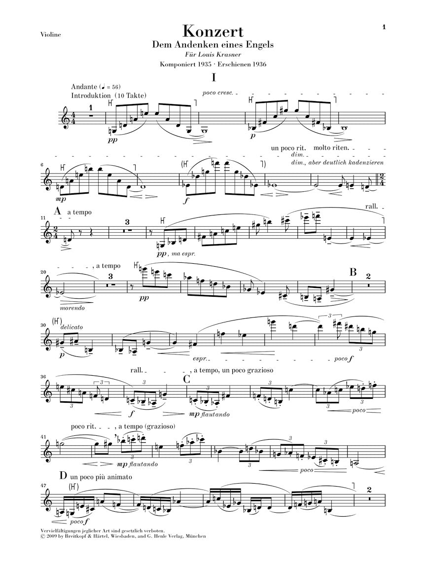 Berg: Violin Concerto