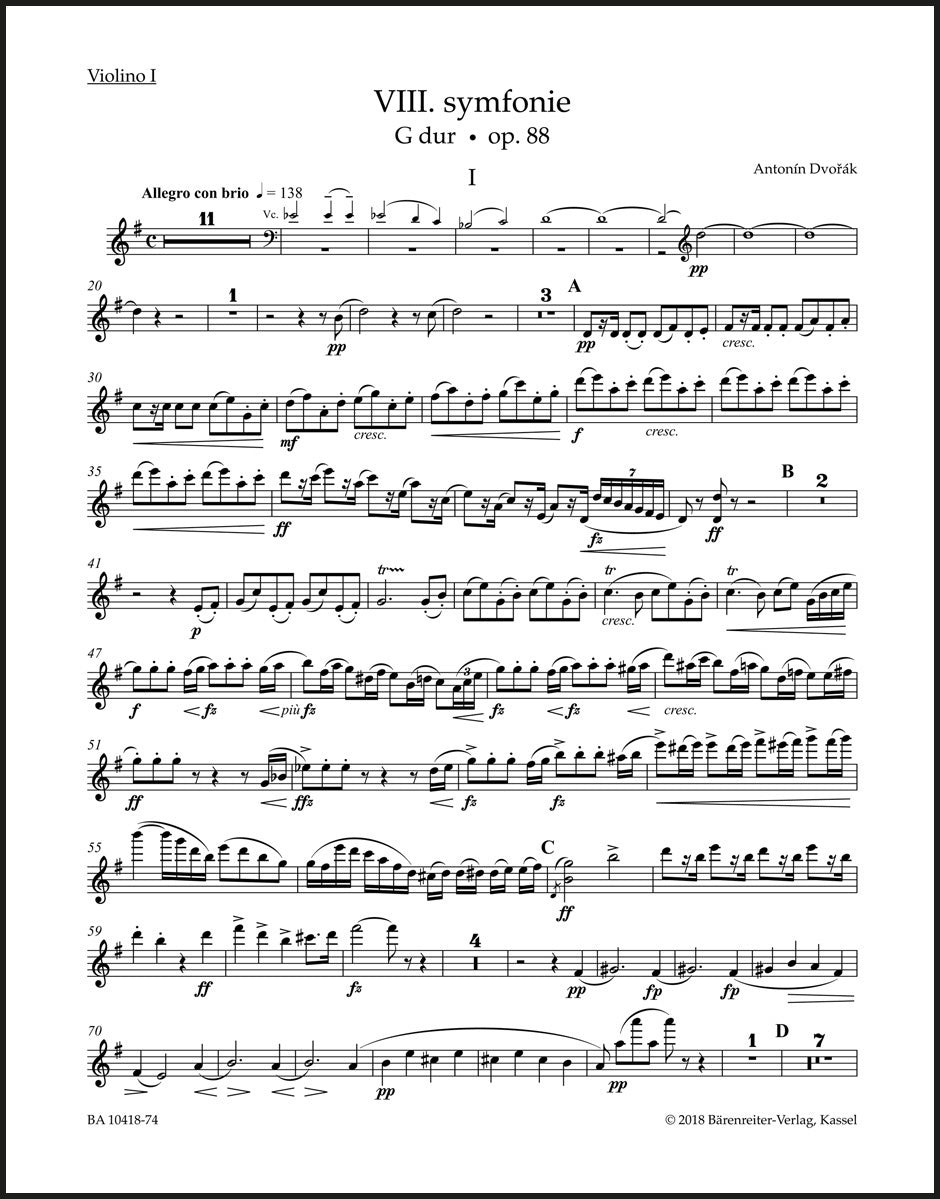 Dvořák: Symphony No. 8 in G Major, Op. 88