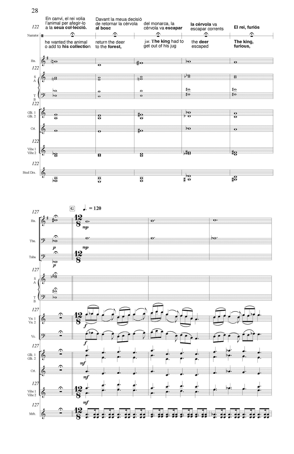 Udow: The Twelve Labors of Hercules (Version for Strings, Plucked Strings, Choir, Percussion, Brass, Steel Drums, & Narrator)