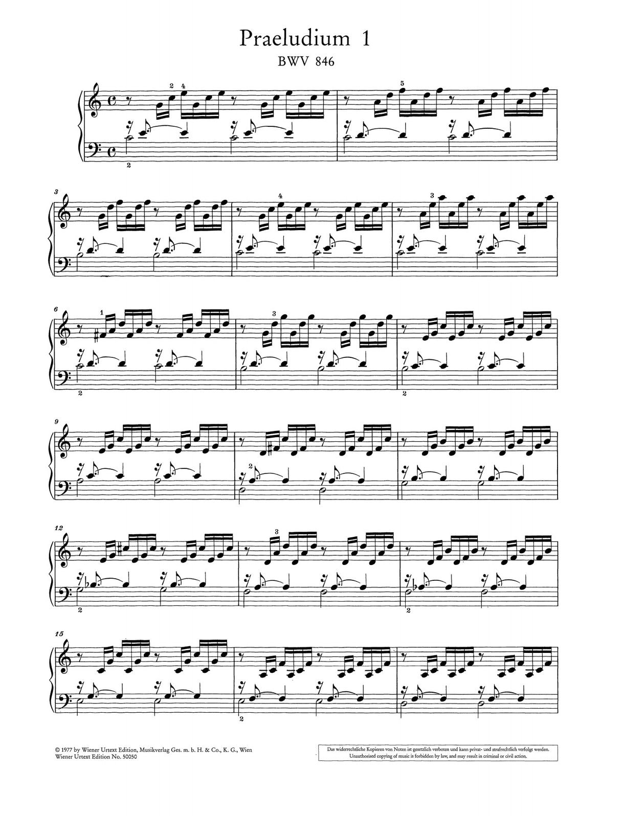 Bach: The Well-Tempered Clavier - Book 1, BWV 846-869