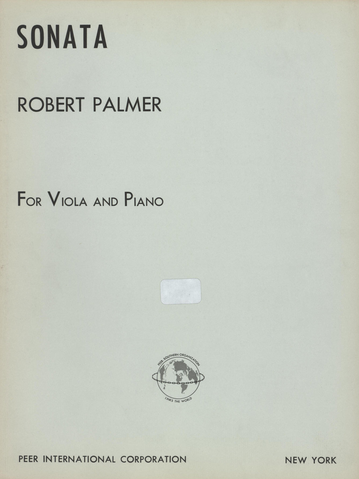 Palmer: Viola Sonata