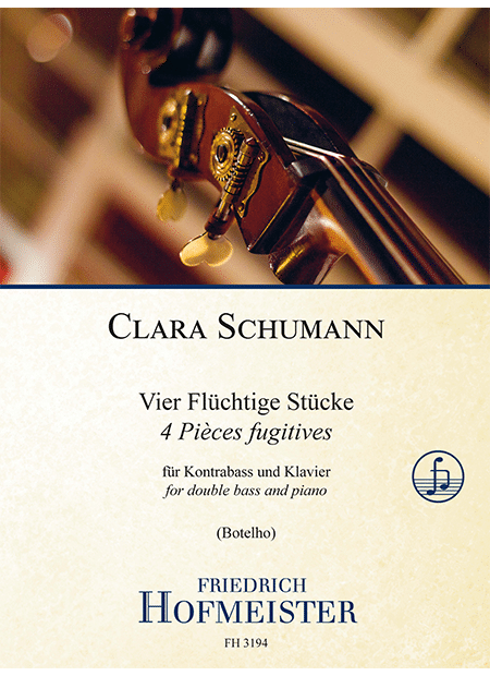 Cl. Schumann: 4 Flüchtige Stücke, Op. 15 (arr. for double bass & piano)