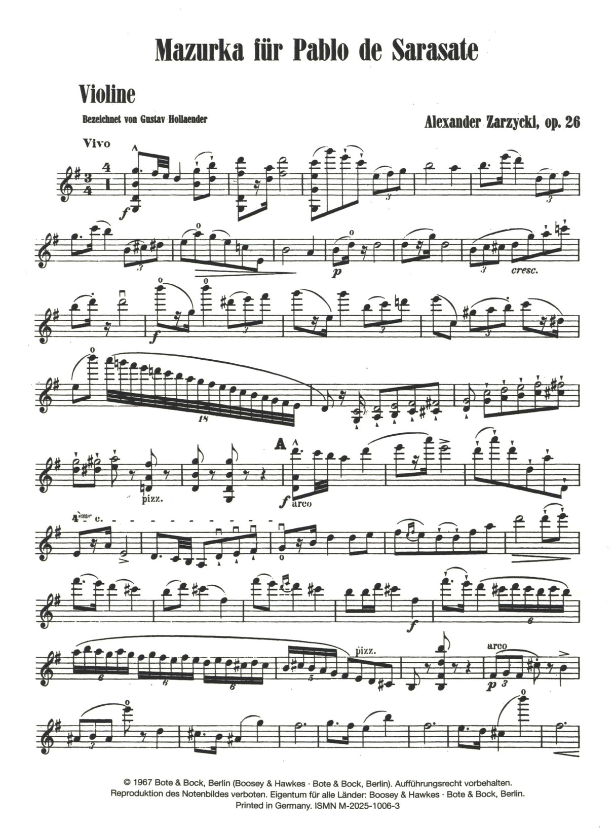 Zarzycki: Mazurka No. 1, Op. 26