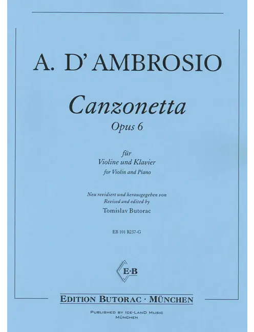 d'Ambrosio: Canzonetta, Op. 6