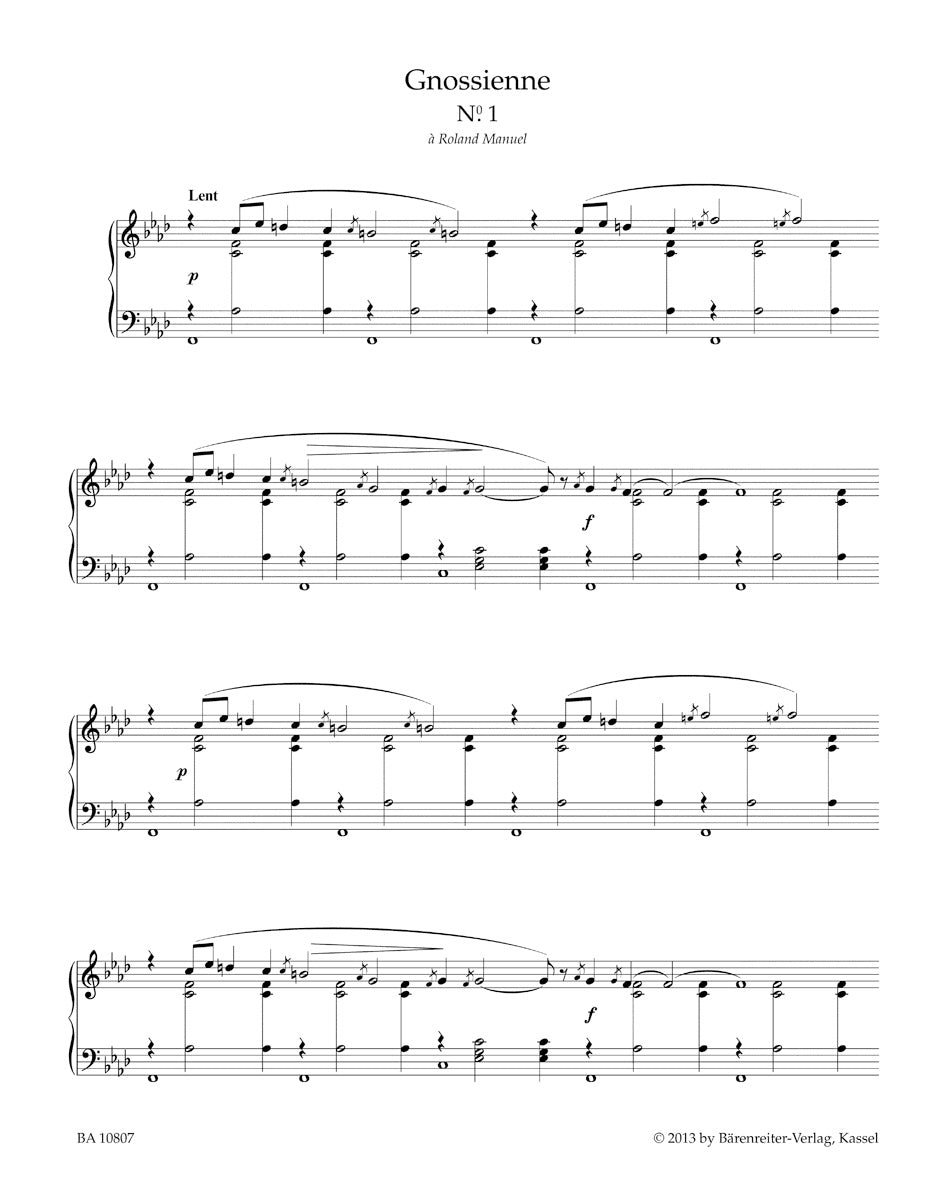 Satie: 3 Gnossiennes