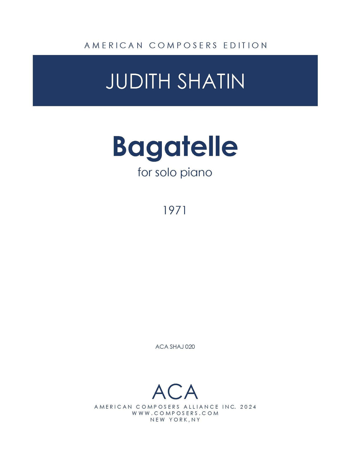 Shatin: Bagatelle
