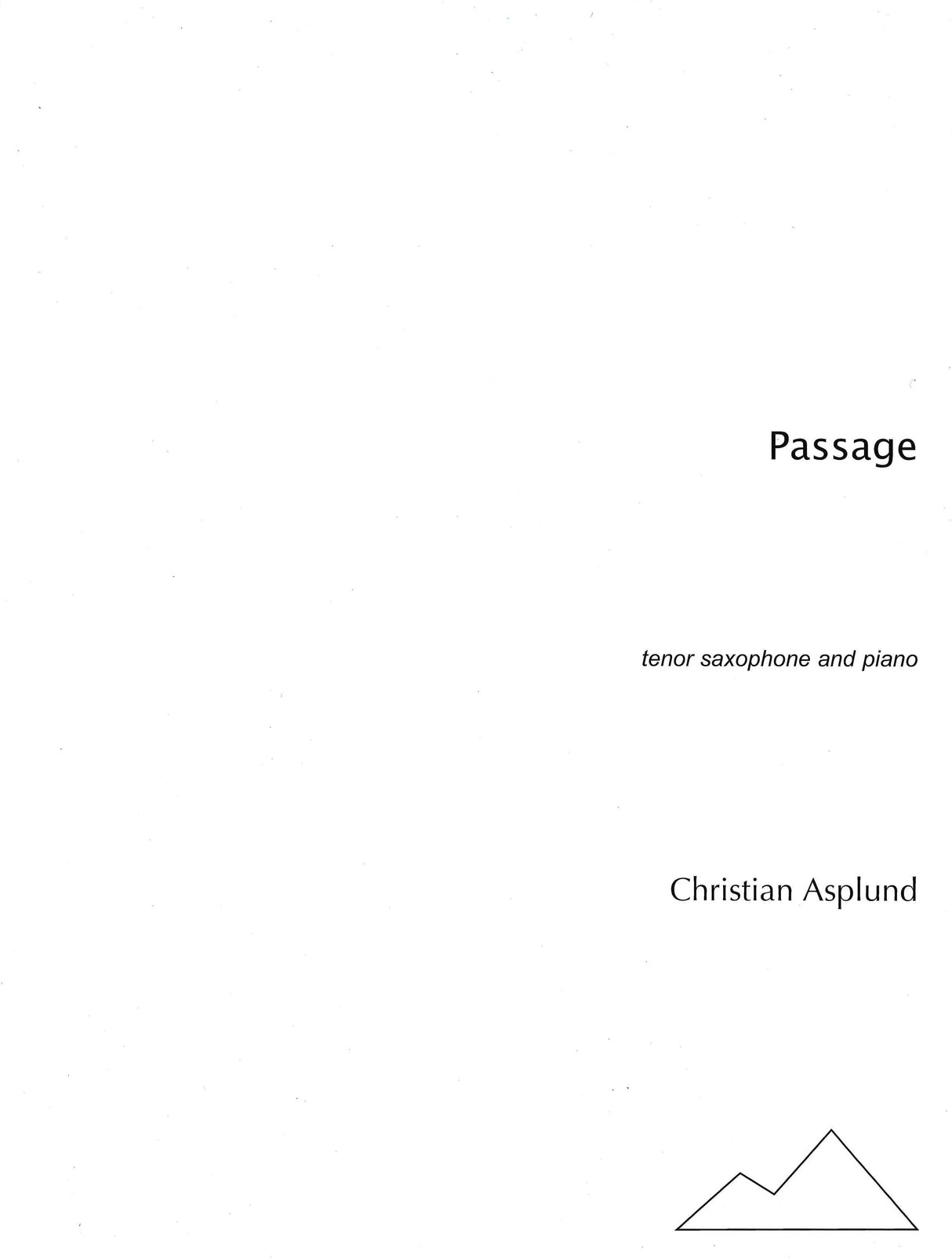 Asplund: Passage