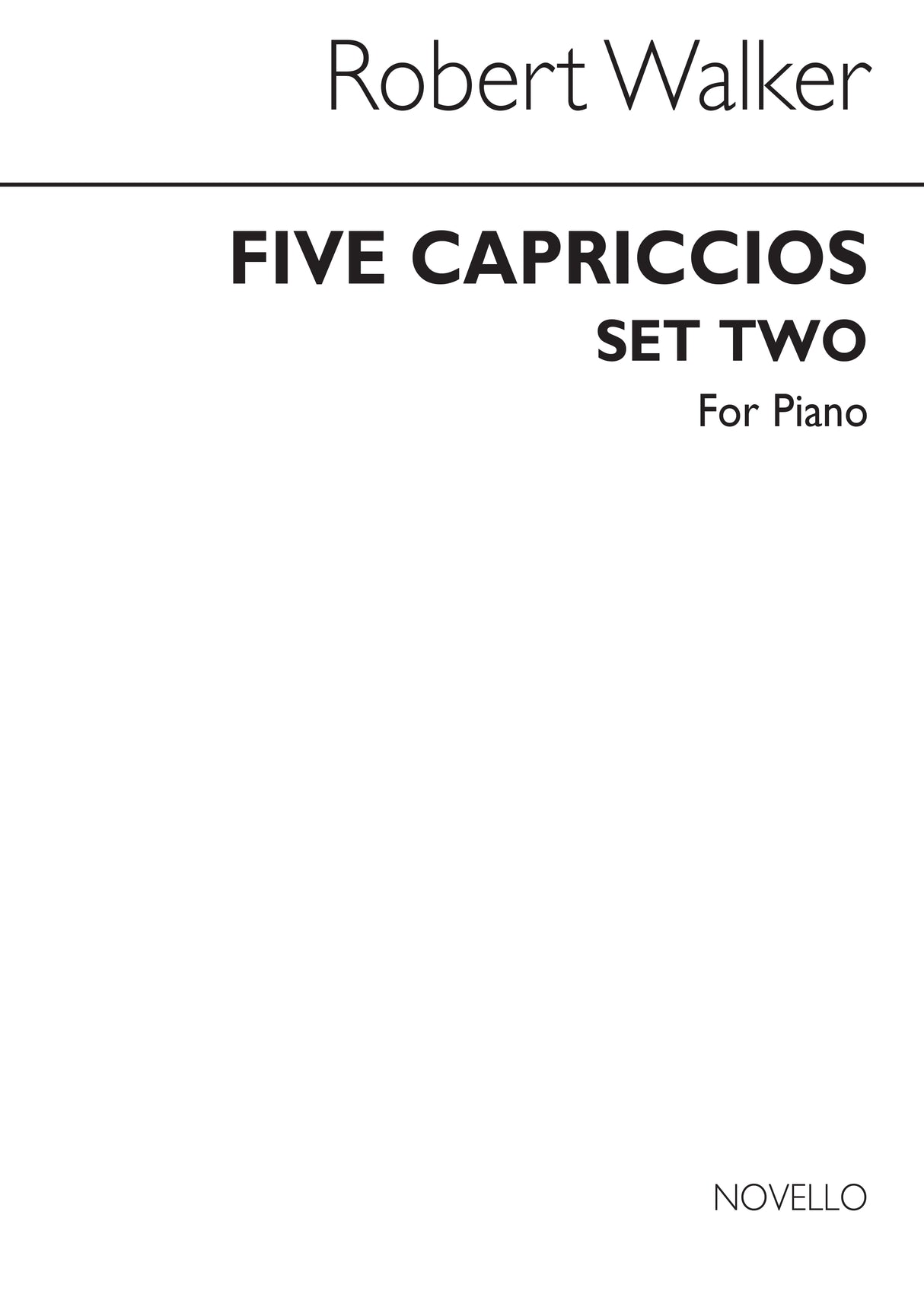 Walker: Five Capriccios - Set 2