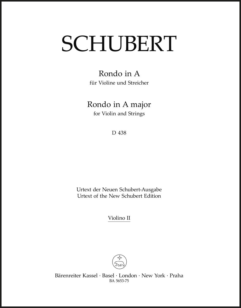 Schubert: Rondo in A Major, D 438