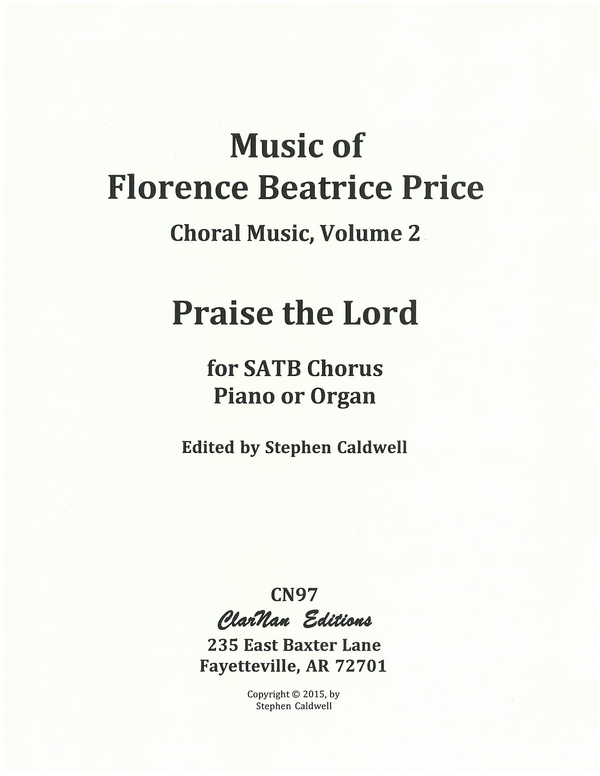 Price: Praise the Lord