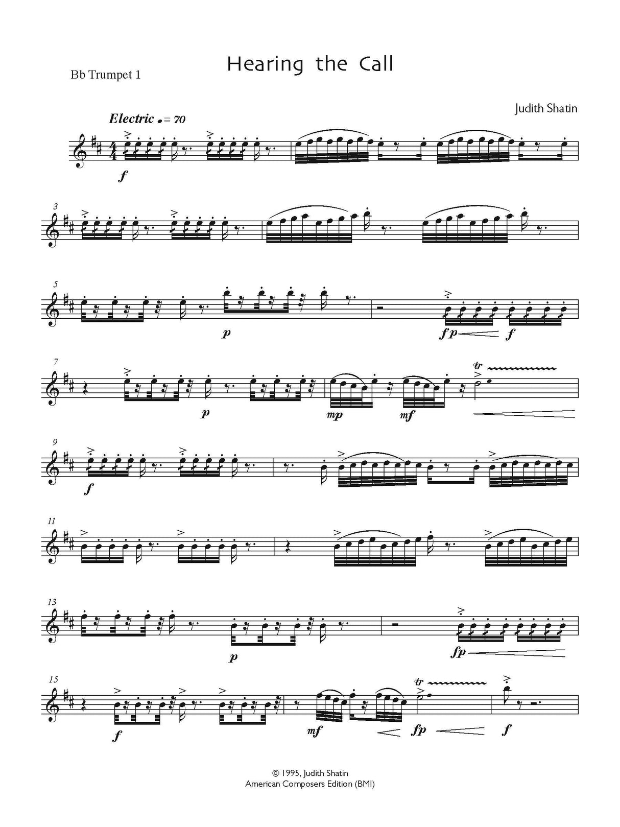 Shatin: Hearing the Call