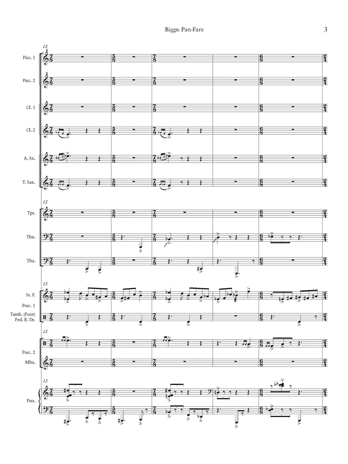 H. Biggs: Pan-fare