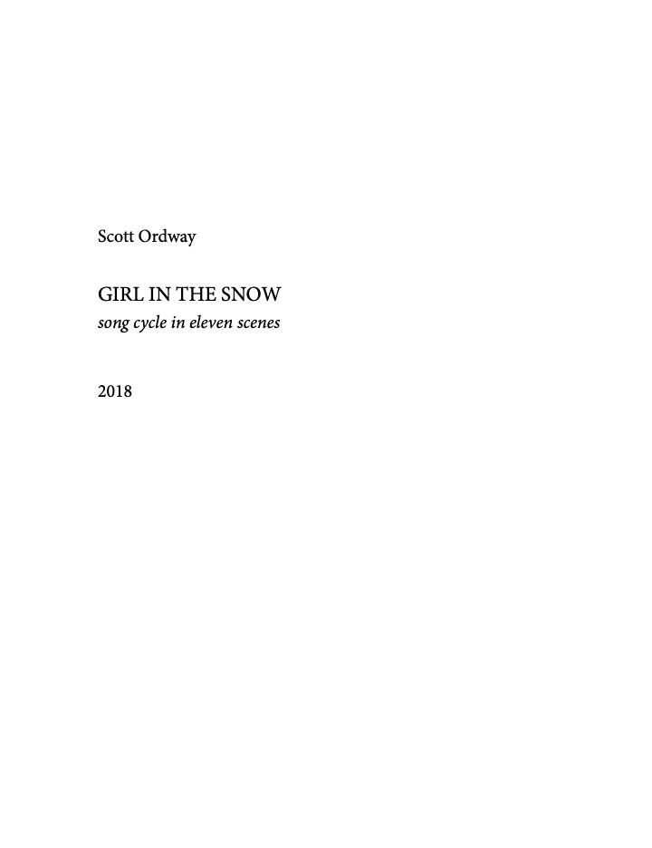 Ordway: Girl in the Snow