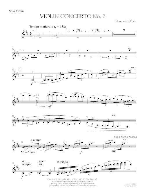 Price: Violin Concerto No. 2 in D Minor
