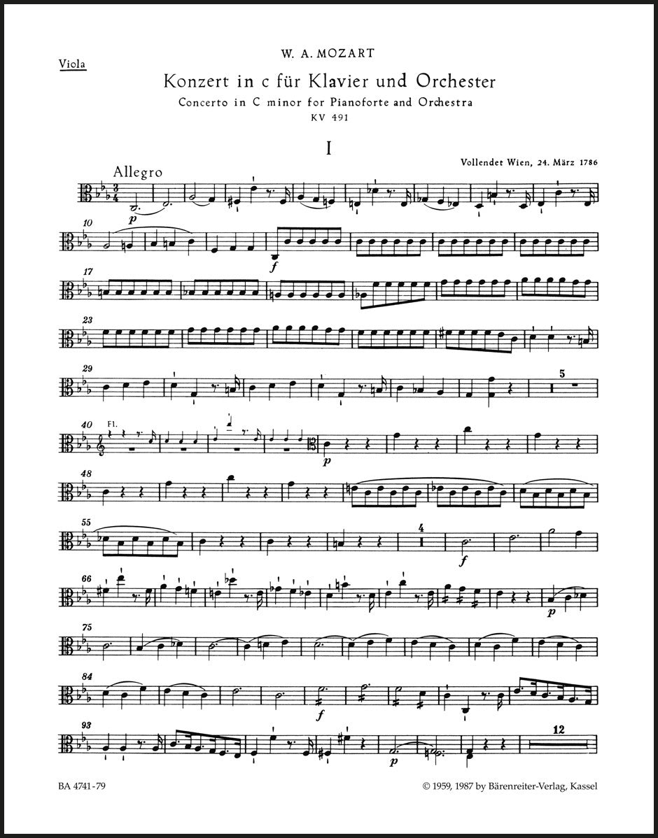 Mozart: Piano Concerto No. 24 in C Minor, K. 491