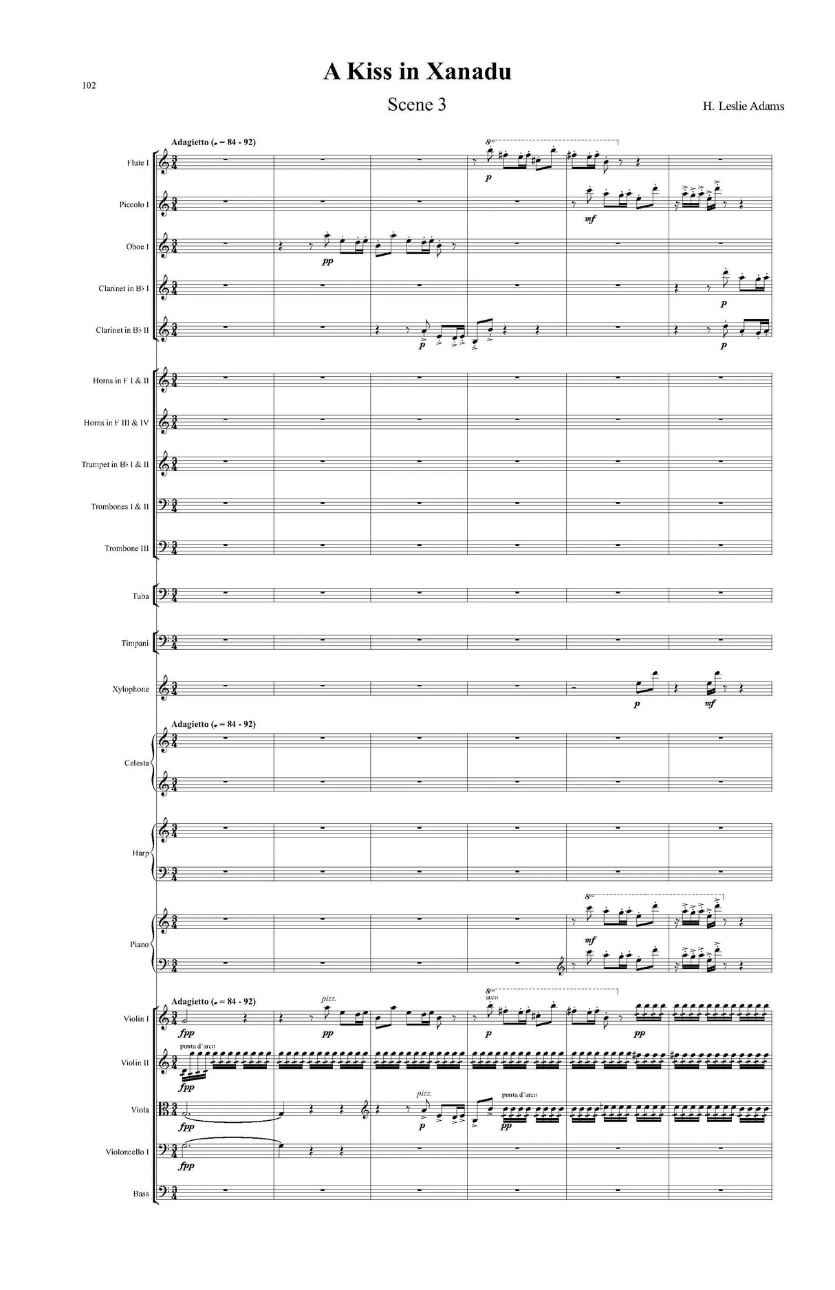 H.L. Adams: A Kiss in Xanadu