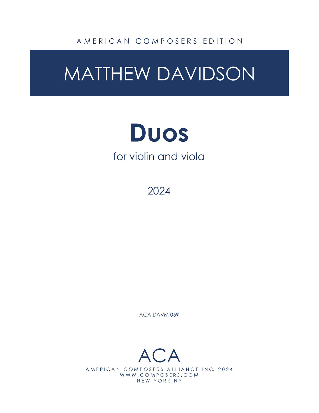 Davidson: Duos