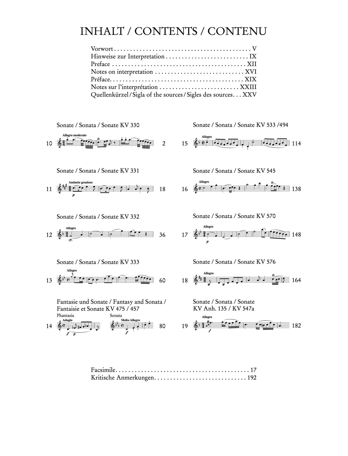 Mozart: Piano Sonatas - Volume II