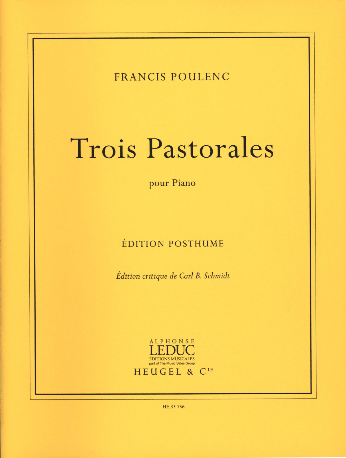 Poulenc: 3 Pastorales
