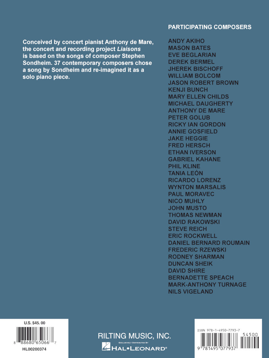 Sondheim: Liaisons – Re-imagining from the Piano