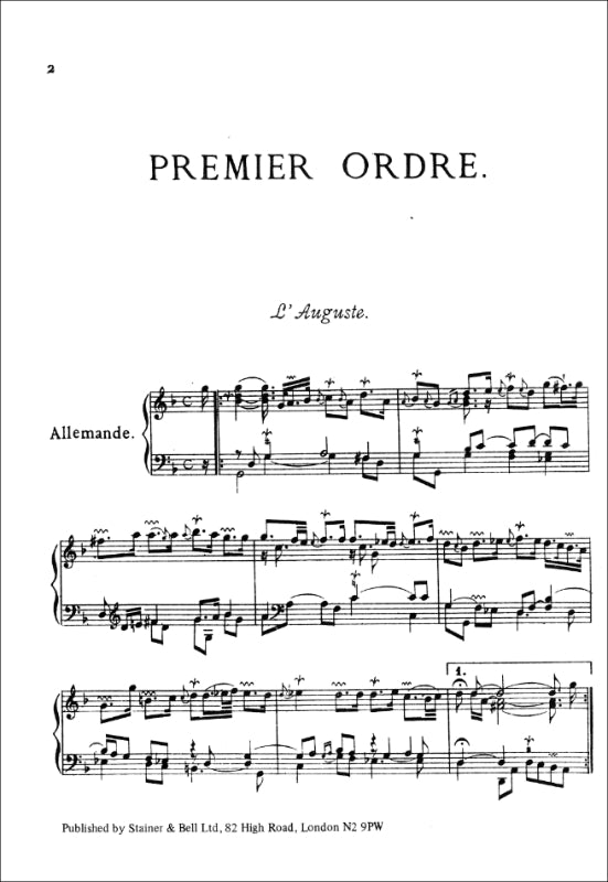 Couperin: The Complete Keyboard Works - Book 1 (Ordres 1-5)