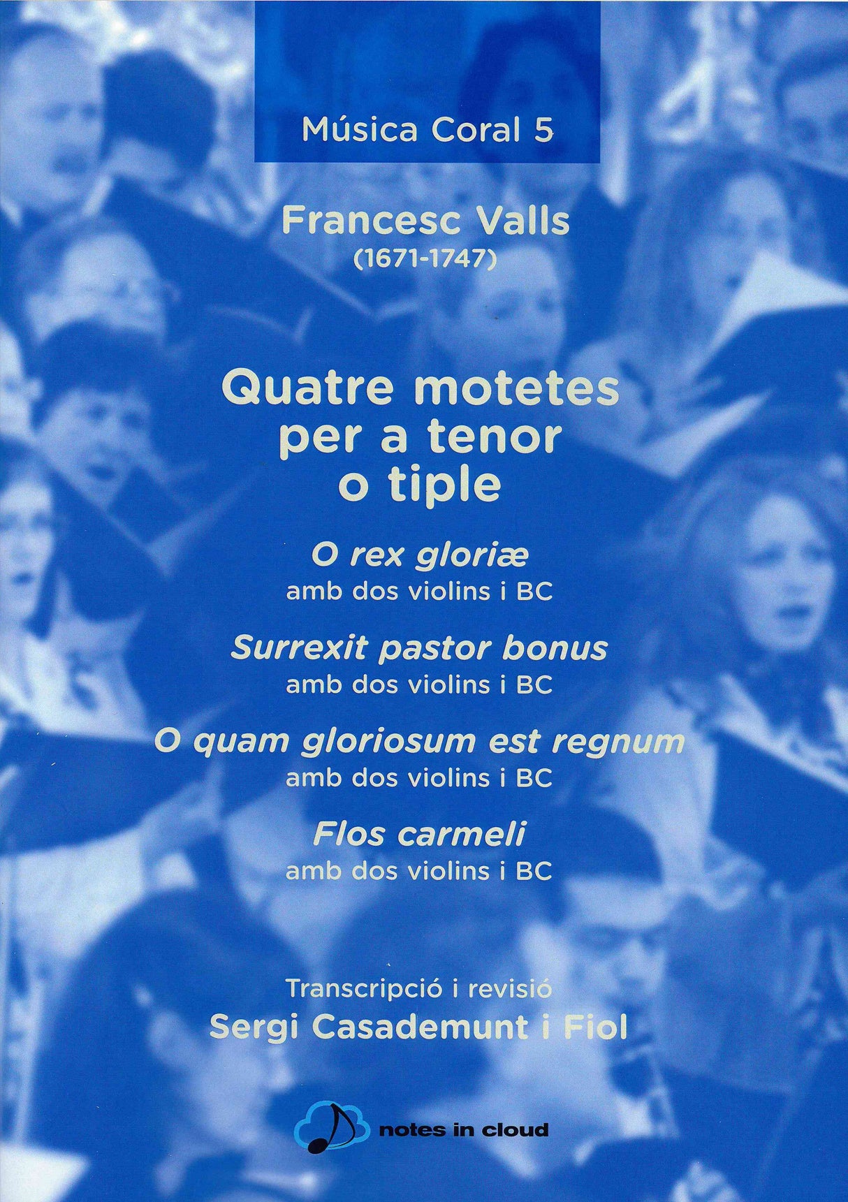 Valls: Quatre motets per a tenor o tiple amb dos violins i BC