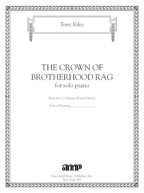 Riley: The Crown of Brotherhood Rag