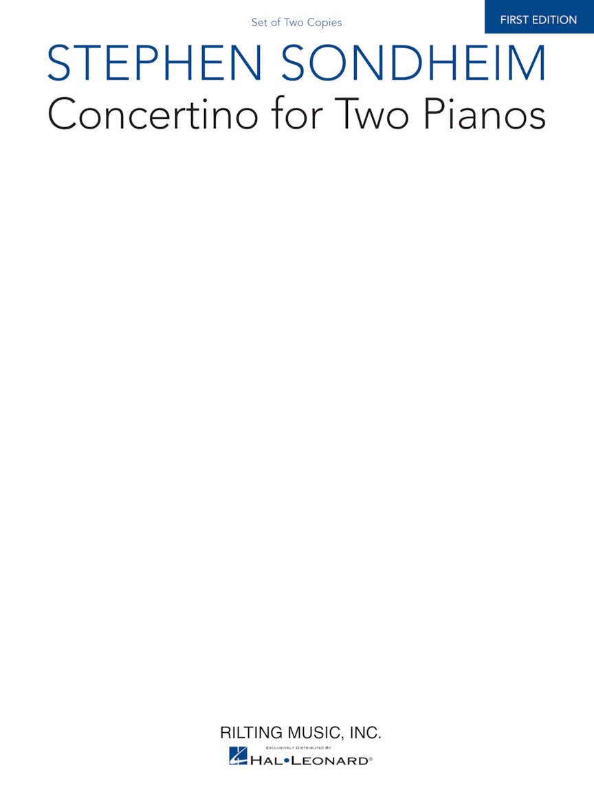 Sondheim: Concertino for Two Pianos
