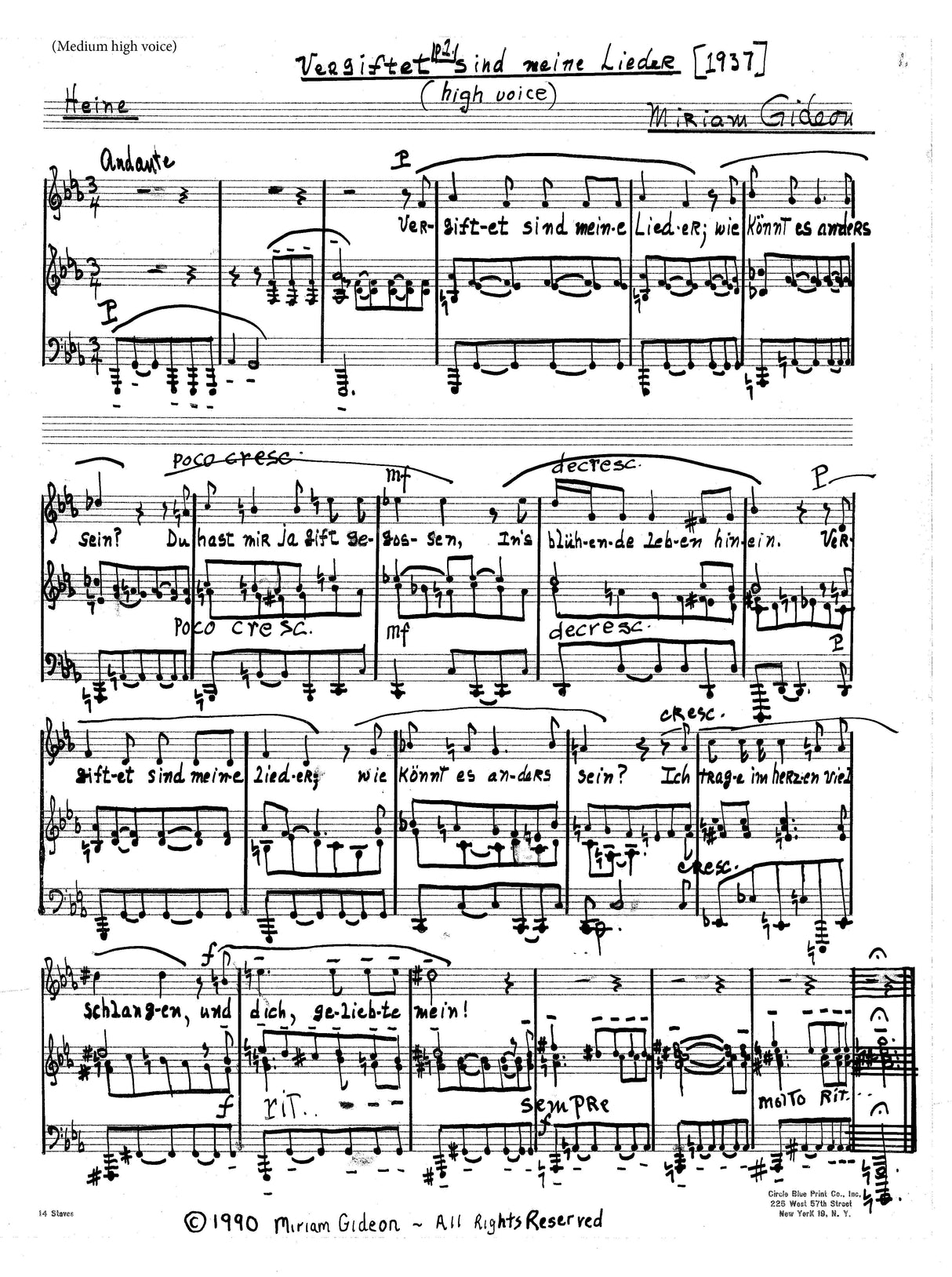 Gideon: German Songs