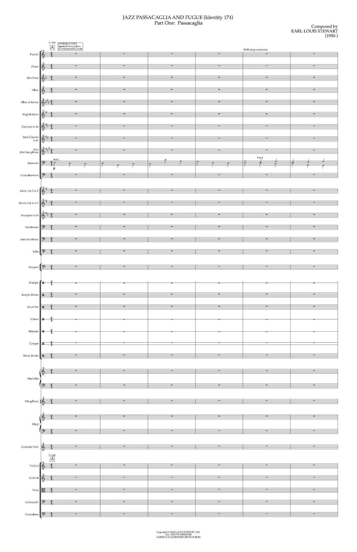 Stewart: Jazz Passacaglia and Fugue